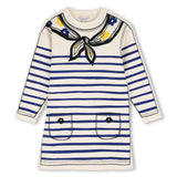 Marc Jacobs Ivory Stripe Kercheif Dress