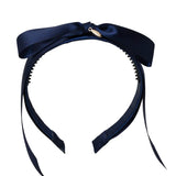 Project 6 Navy Matilda Satin Headband