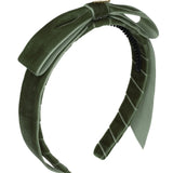 Project 6 Forest Green Moss Matilda Velvet Headband