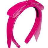 Project 6 Hot Pink Matilda Velvet Headband