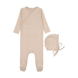 Mema Light Pink Pointelle Footie Set