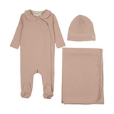 Mema Pale Pink / Ivory Picot Trimmed Collar Take Me Home Set