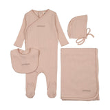 Mema Rose / Pale Pink Embroidery Amour Embroidered Take Me Home Set