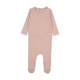 Mema Rose Smoke Mauve glow Polka Dots Footie