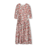 Minimal Floral Printed Bottom Pleated Dress