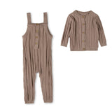 Minimoi Almond 3D Striped Knit Set