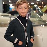Motu Deep Teal Percy Cardigan