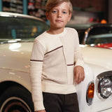 Motu Cocoa Benjamin Mix Knit Sweater