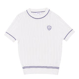 Motu Lavender Cable Emblem Shane Sweater