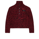 N.21 Red Speckled Funnel Neck Sweater