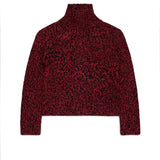N.21 Red Speckled Funnel Neck Sweater