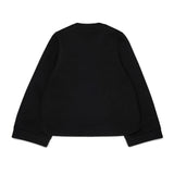 N.21 Black Neoprane Blue Stripe Cardigan