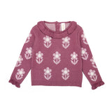 Tun Tun Mauve Flower Knit Set