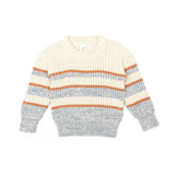 Tun Tun Blue/Camel Stripe Knit Set