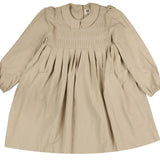 Noma Oatmeal Collar Pleated Dress