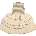 Noma Vanilla CONTRAST SMOCKING DRESS