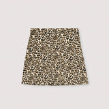 The New Society Leopard Nelia Denim Skirt