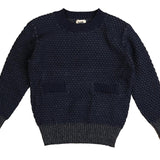 Noma Blue Textured Knit Sweater