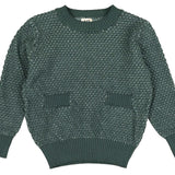 Noma Teal Textured Knit Sweater