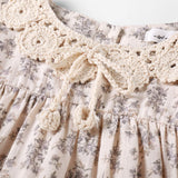 Nou Nelle Floral Crochet Short Sleeve Dress