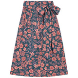 Gem Black Floral Brocade Skirt