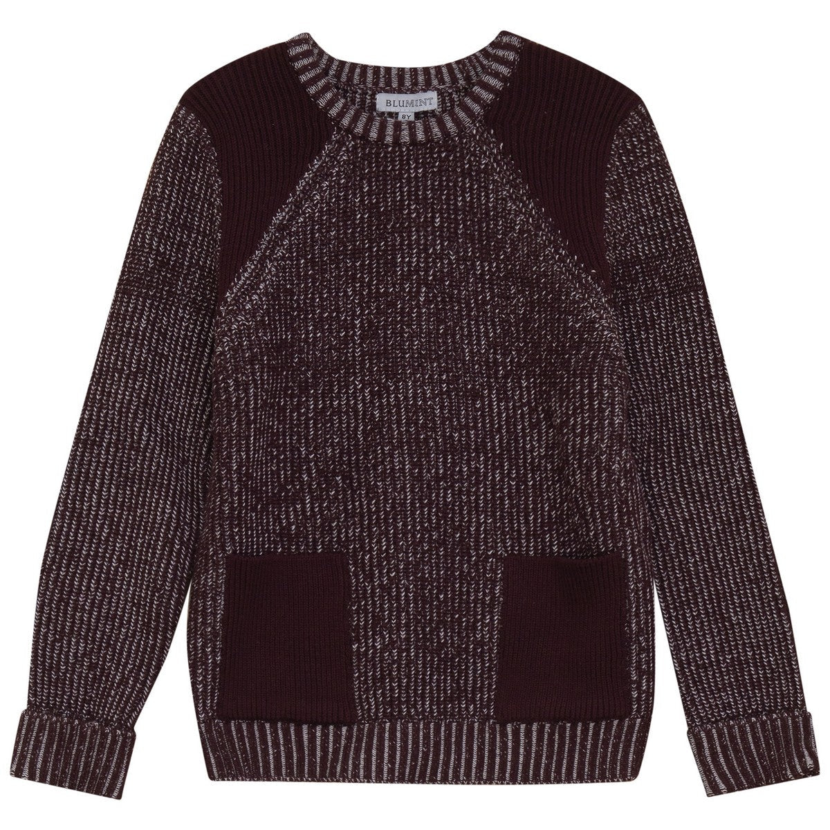 Blumint Burgundy Detailed Knit Sweater
