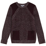 Blumint Burgundy Detailed Knit Sweater