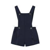 Nou Nelle Navy Double Breasted Romper