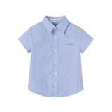 Nou Nelle Light Blue Striped Boy Shirt