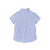 Nou Nelle Light Blue Striped Boy Shirt
