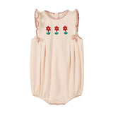 Nou Nelle Peach embroidered Romper