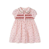 Nou Nelle Pink Smocked Dress