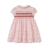 Nou Nelle Pink Smocked Dress