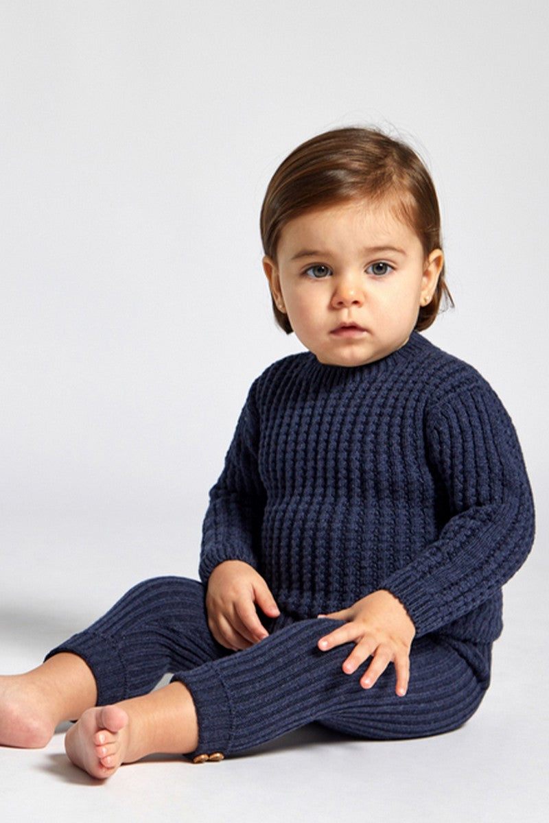 Nueces Navy Knit Set