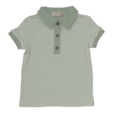 Numu Mint Green Boys Ribbed Polo Short Sleeve