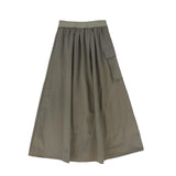 Bace Olive Zipper Cargo Skirt