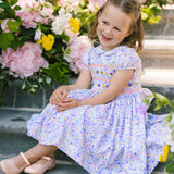 Antoinette Paris Blue Floral Ondine Dress