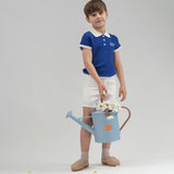Teela Cobalt/White Knit Polo