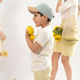 Teela Yellow Twill Shorts