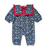 Louis Louise Navy Romantic Flower Celiciane Overall
