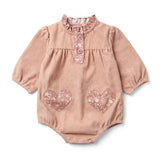 Louis Louise Pink Cord Sylvette Romper