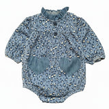 Louis Louise Denim Leopard Sylvette Romper