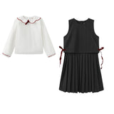 One Child Charcoal Pinstripe Jumper Set