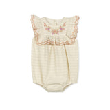 One Child Oatmeal Luna Flowy Detailed Romper