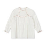 One Child White Tally Scalloped Trimming Set