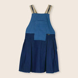 Lmn3 Two Tone Denim Pleated Jumper