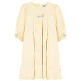 Pompomme Pale Banana Pintuck Dress