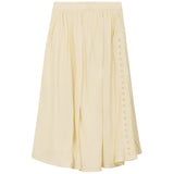 Pompomme Pale Banana Side Button Skirt