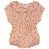 Pompomme Pastel Peach Berry Romper