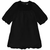 Pompomme Black Taffeta Bubble Dress